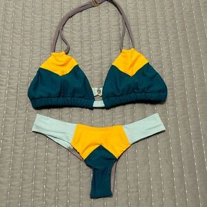 Montce Bikini. Large top, X-small bottom. EUC